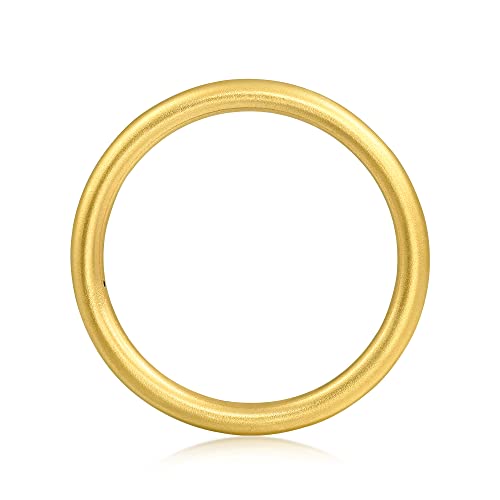 CHOW SANG SANG 999 24K Solid Gold Stackable Ring for Women 92293R (Our Size 11 / US 5.25)