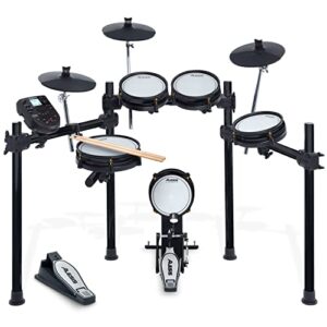 alesis drums surge mesh se kit - electric drum set with usb midi connectivity, quiet mesh heads, drum module, solid rack, 40 kits and 385 sounds