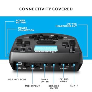 Alesis Drums Surge Mesh SE Kit - Electric Drum Set with USB MIDI Connectivity, Quiet Mesh Heads, Drum Module, Solid Rack, 40 Kits and 385 Sounds