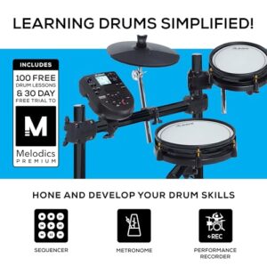 Alesis Drums Surge Mesh SE Kit - Electric Drum Set with USB MIDI Connectivity, Quiet Mesh Heads, Drum Module, Solid Rack, 40 Kits and 385 Sounds