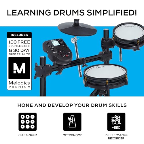 Alesis Drums Surge Mesh SE Kit - Electric Drum Set with USB MIDI Connectivity, Quiet Mesh Heads, Drum Module, Solid Rack, 40 Kits and 385 Sounds