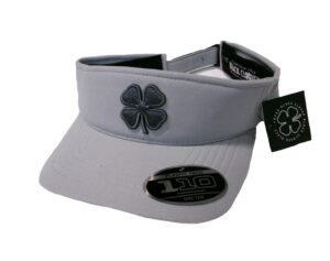 black clover premier visor 11 velcro adjustable grey hat with grey hd clover