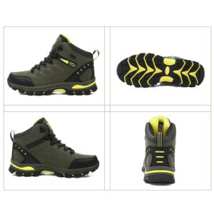 Succttssful Mens Hiking Boots Non-Slip Backpacking Mountaineering Shoes Breathable & Comfortable Ankle Boots for Trekking Hiking Camping