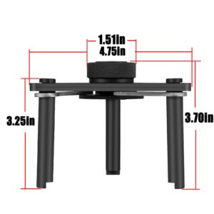 YMT T-0171-J Heavy Duty Transmission Clutch Drum Spring Compressor 3 Area Adjustable Adapter Tool for Foot-Press or Drum Buddy