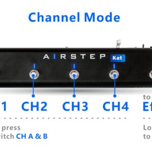 XSONIC Airstep Kat Edition KATANA MkII & I Footswitch with 5 Footswitches, 2 Control Modes(Change Presets, Toggle Effects), 300H Playtime, Modify Amp sound with BTS App for iOS and Android, Wirelessly