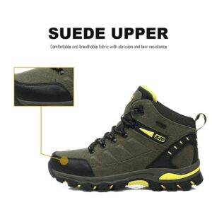 Succttssful Mens Hiking Boots Non-Slip Backpacking Mountaineering Shoes Breathable & Comfortable Ankle Boots for Trekking Hiking Camping