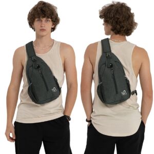 WATERFLY Crossbody Sling Backpack Sling Bag Travel Hiking Chest Bag Daypack