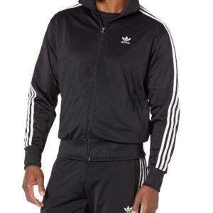 adidas Men's Adicolor Classics Firebird Tracktop, Black, Medium