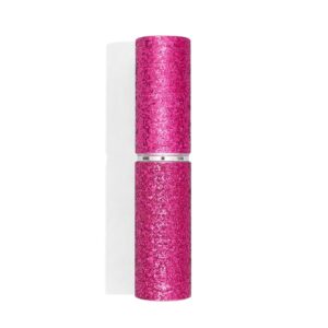 BLINGSTING Mini Lipstick Stun Gun for Women Self Defense with Flashlight & USB Rechargeable Battery, Pink