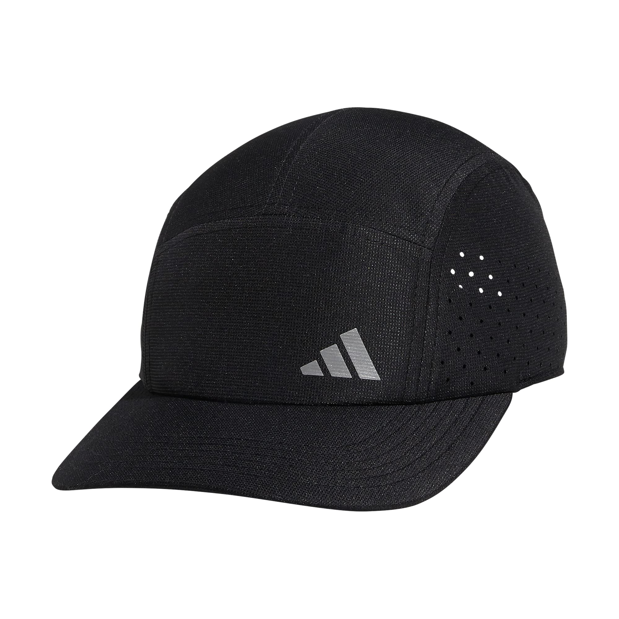 adidas Men's Superlite Trainer 3 Performance Relaxed Fit Adjustable Running and Training Hat, Black/Silver Reflective, One Size