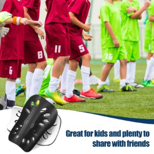 4 Pairs Kids Soccer Shin Guards Breathable Shin Guard Sleeves Toddler Shin Guards for Soccer Girls Boys Child Calf Protective Gear Shin Pad for 3-10 Years Old Children Soccer (Black and White)