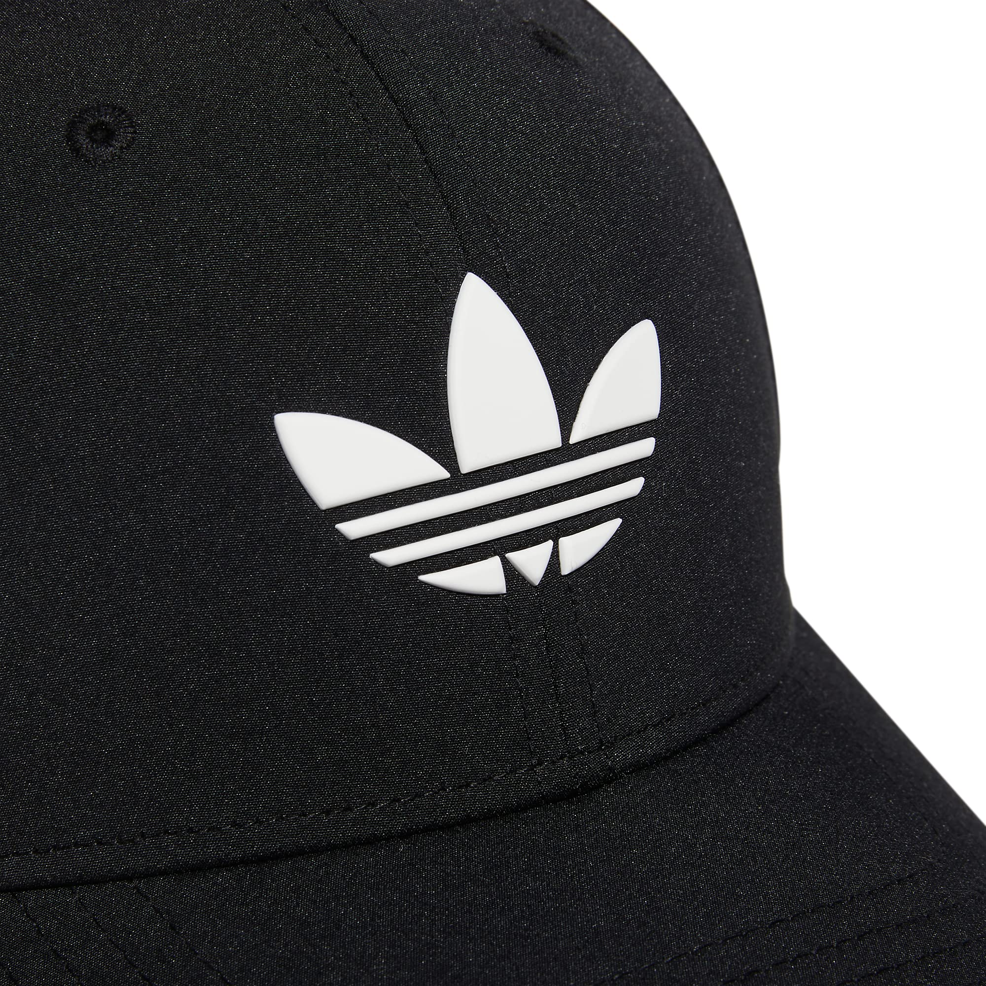 adidas Originals Men's Beacon Structured Precurve Snapback Cap, Black/White 2, One Size