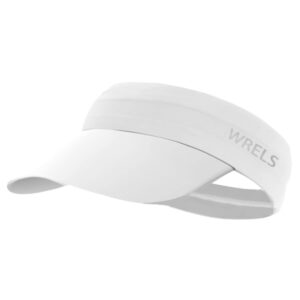 WRELS Kids Sports Visor Hats Lightweight Sun Protection Quick Dry Cap for Women Men in Golf Running Tennis Jogging White