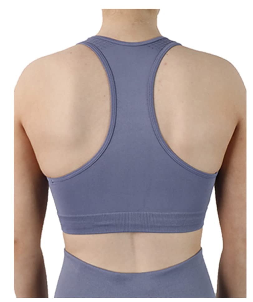 Pretty Polly Women's Eco Active Wear Crop Top, Purple (Blueberry), Small/Medium