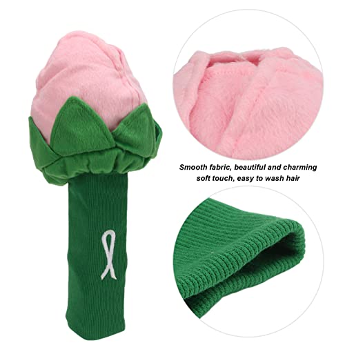 Headcover, Rose Head Cover Plush Flower Headcover Home Decoration for Course