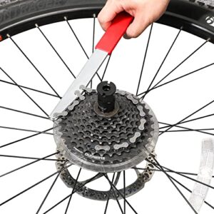 Oumers Bike Cassette Removal Tool with Chain Whip and Chain Wrench Bicycle Sprocket Removal Tools Bike Crank Removel, Bicycle Cassette Lock Ring Removal Freewheel Sprocket Remover