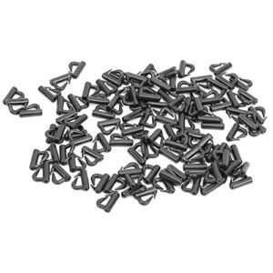 Keenso 120Pcs Clevis Rotates Spinner, Clevis Rotates Spinner Snaps Fly Tying Tools Black Fishing Tackle Fast Change Snaps Other Fishing Tools and Accessories