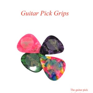 BigDeer 48pc Ultra-thin 0.6mm/0.024in Guitar Pick Grips and 2 guitar picks with grip. Help You Hold Guitar Picks,Stop Dropping Your Guitar Picks While Playing