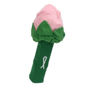 Headcover, Rose Head Cover Plush Flower Headcover Home Decoration for Course