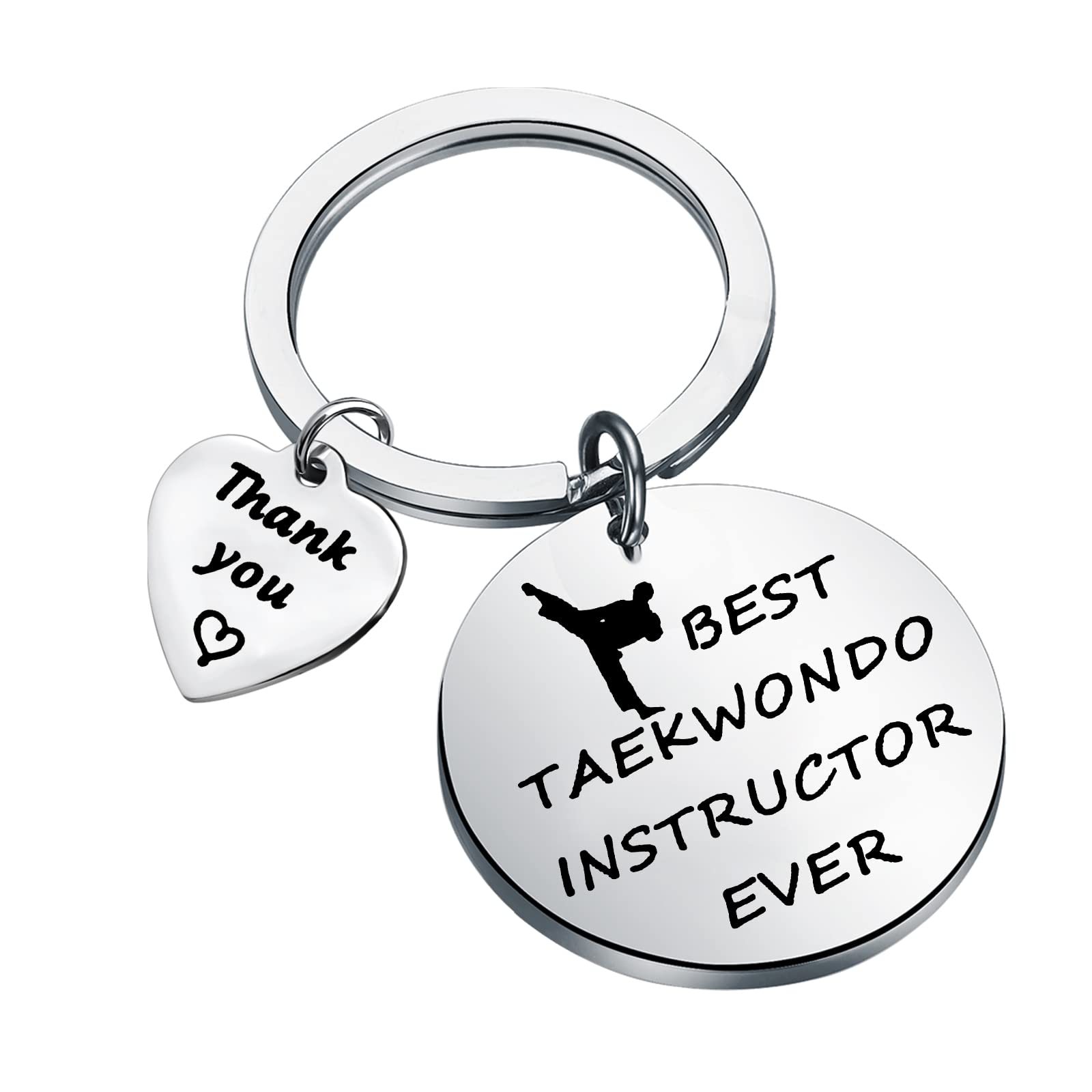 PLITI Taewkondo Gift Taekwondo Instructor Appreciation Gift Best Taekwondo Instructor Ever Keychain Martial Arts Gift Taekwondo Teacher Gift (taekwondo instructor ky)