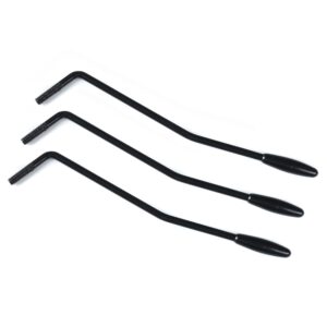 3 Pieces 6mm Thread Tremolo Arm Whammy Bar for Fender Stratocaster Electric Guitar Tremolo System, Black