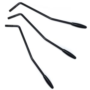 3 Pieces 6mm Thread Tremolo Arm Whammy Bar for Fender Stratocaster Electric Guitar Tremolo System, Black