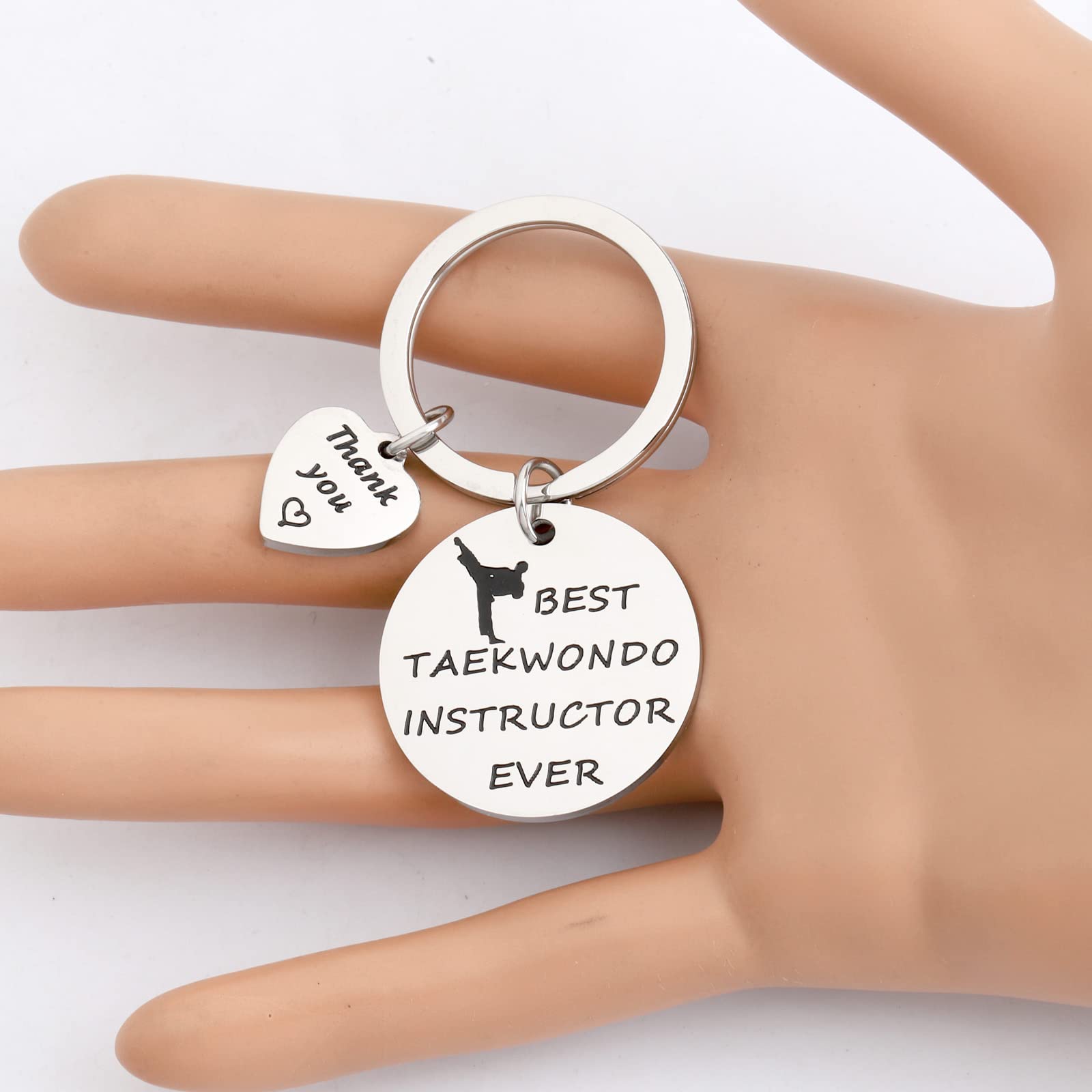 PLITI Taewkondo Gift Taekwondo Instructor Appreciation Gift Best Taekwondo Instructor Ever Keychain Martial Arts Gift Taekwondo Teacher Gift (taekwondo instructor ky)