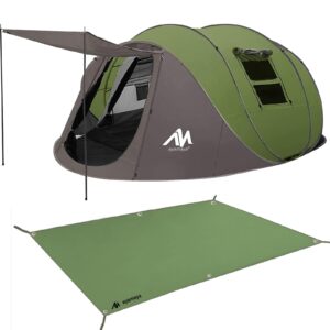 pop up tent + camping tent ground cloth for 4-6 person