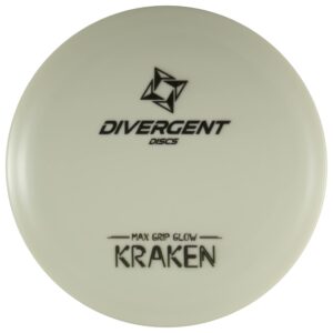 Divergent Discs | Kraken | Disc Golf Fairway Driver | Max Grip Glow