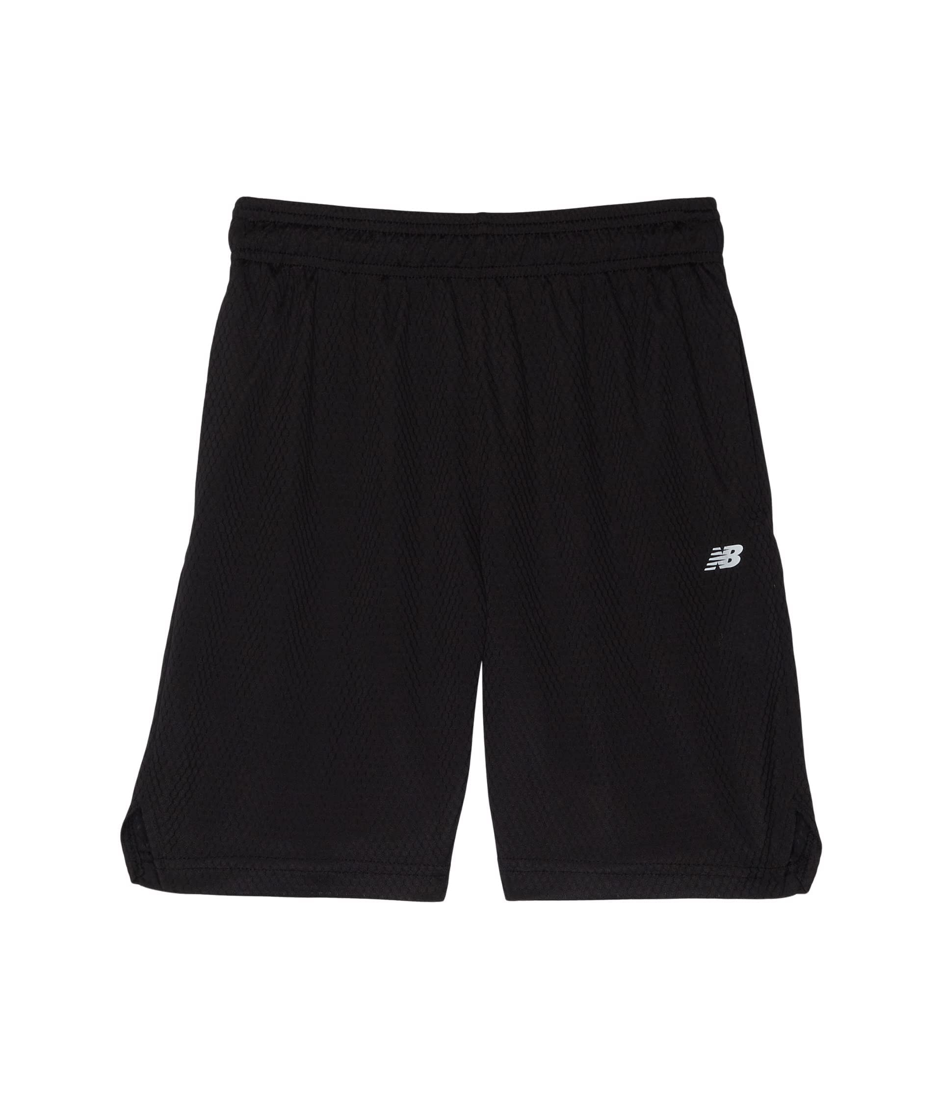 New Balance Boy's Performance Honeycomb Mesh Shorts (Big Kids) Black LG (14-16 Big Kid)