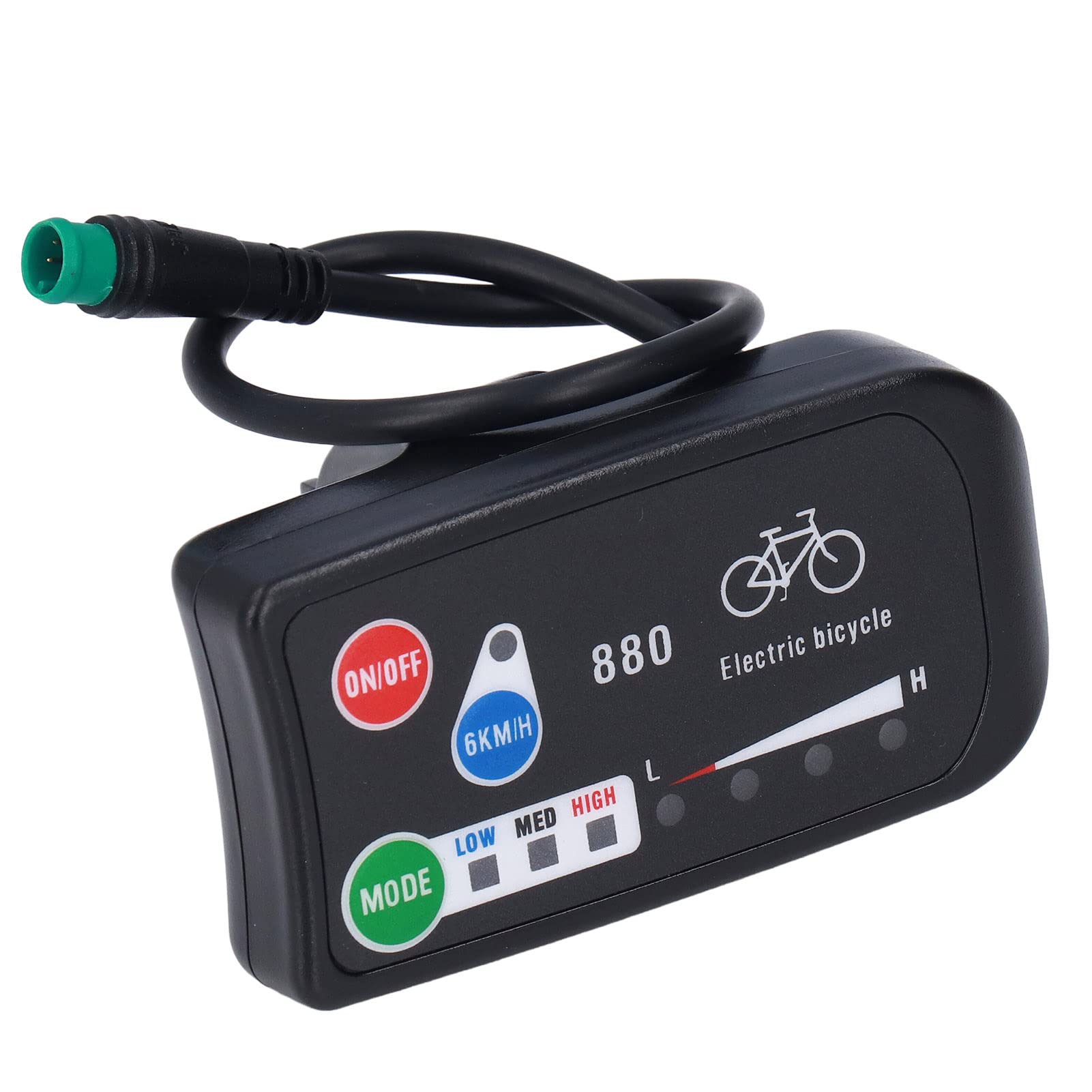 Electric Bike Conversion Kit, Lithium Battery Conversion Kit 36V 48V 22A Controller with LED 880 Display 1 to 2 Connecting Line Kit for 500W Motor