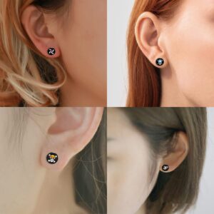 One Piece Anime Earrings for Women Men Stud Earring 6 Pairs (set 1)