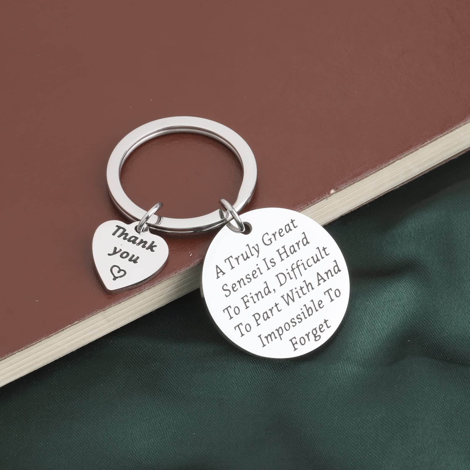 PLITI Teacher Gift Teacher Appreciation Gift A Truly Great Sensei Is Hard To Find Difficult To Part With And Impossible To Forget Keychain (Great Sensei ky)