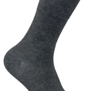 12 Pack Mens Viloft Non Binding Thermal Diabetic Socks | Sock Snob (7-12, Grey)