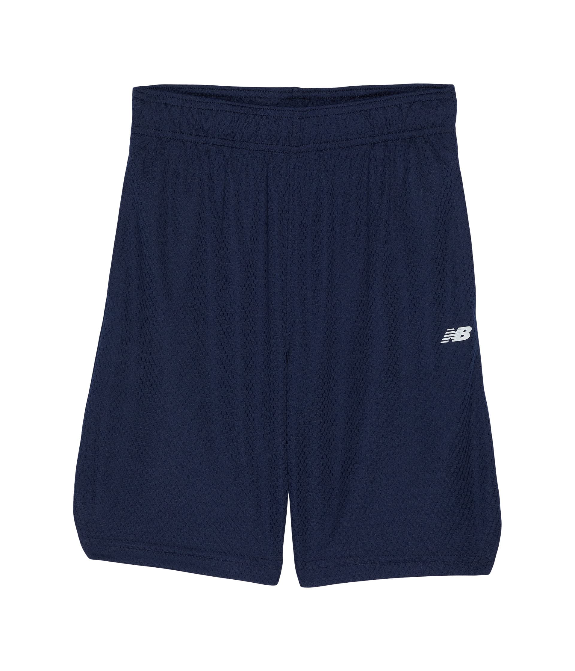 New Balance Boy's Performance Honeycomb Mesh Shorts (Big Kids) Natural Indigo SM (8 Big Kid)