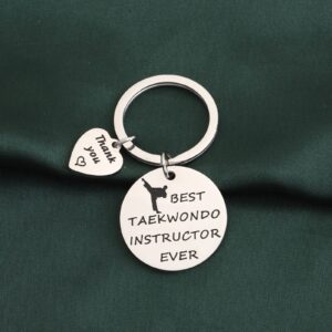 PLITI Taewkondo Gift Taekwondo Instructor Appreciation Gift Best Taekwondo Instructor Ever Keychain Martial Arts Gift Taekwondo Teacher Gift (taekwondo instructor ky)