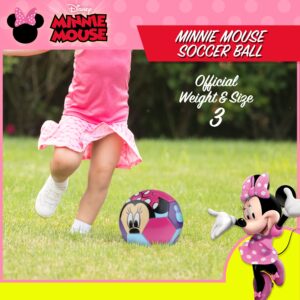 Capelli Sport Disney Minnie Mouse Soccer Ball, Peekaboo Minnie Youth Kids Mini Soccer Ball, Multi, Size 3