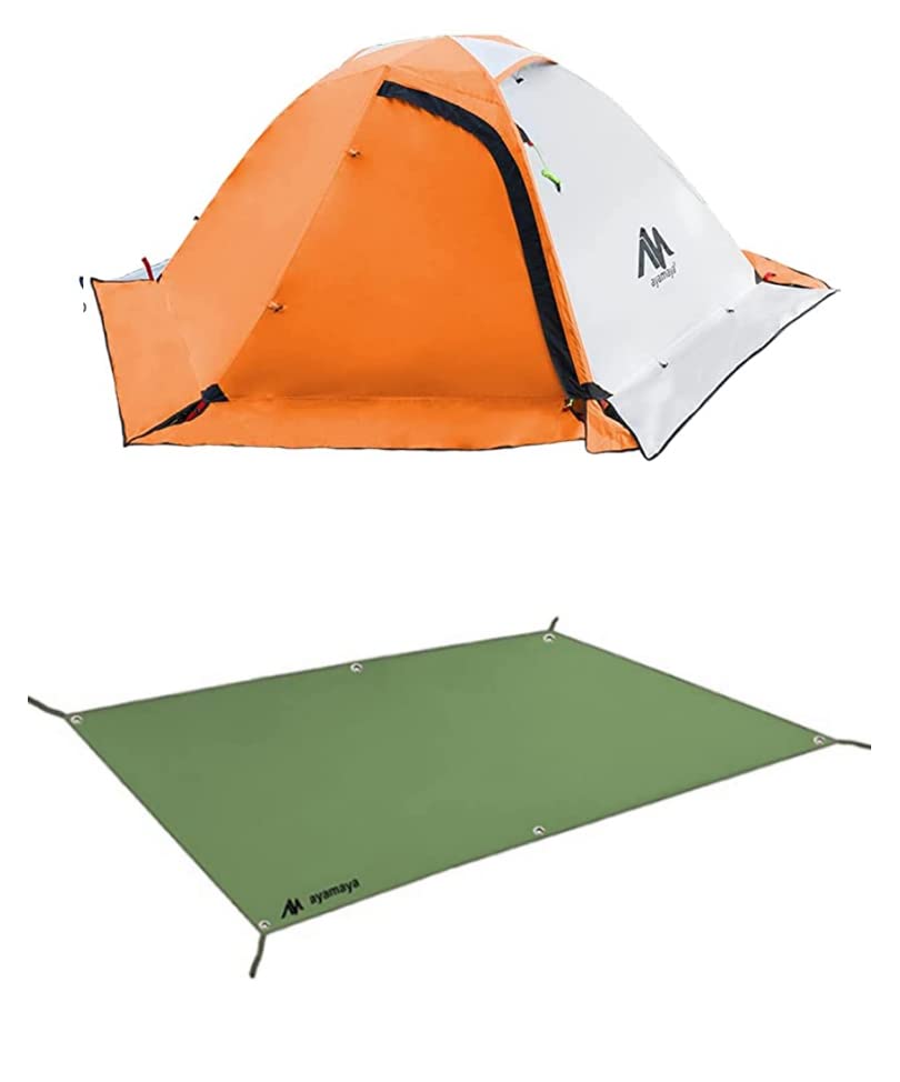 AYAMAYA Backpacking Tent 2 Person + Tent Footprint