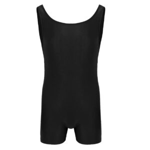 Yihuimin Men's One Piece Tank Top Sports Workout Leotard Bodysuit Wrestling Singlet Underwear Black 3X-Large