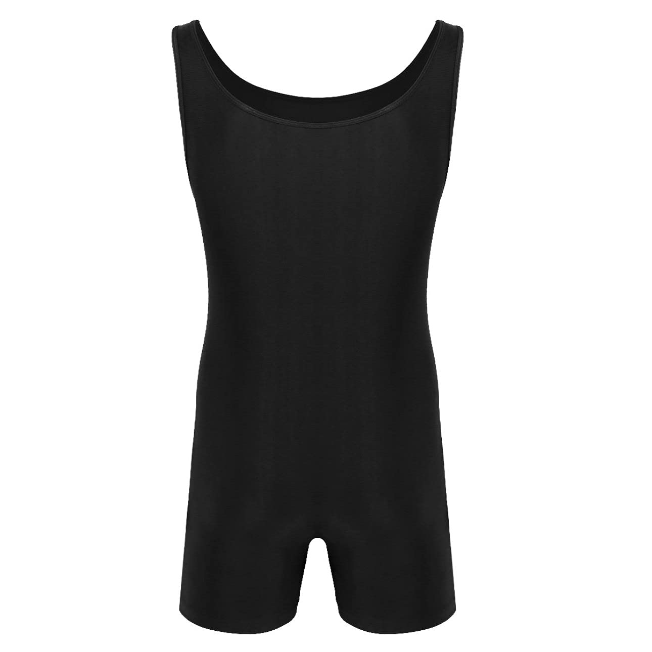 Yihuimin Men's One Piece Tank Top Sports Workout Leotard Bodysuit Wrestling Singlet Underwear Black 3X-Large