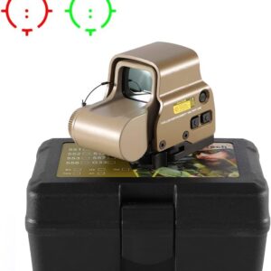 558 Holographic red and Green dot Metal Sight with Quick Release 20mm Rail（Tan