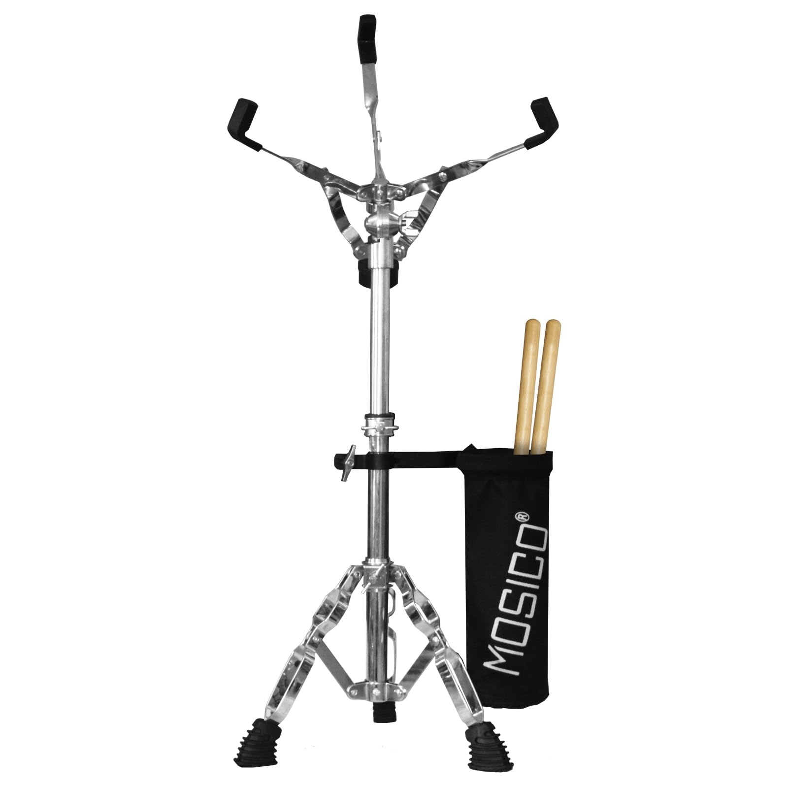 Mosico Snare Drum Stand Height Range 13.40-23 Inches For 10''-14'' Snare Drum With Drumstick Holder Snare Stand for Beginners