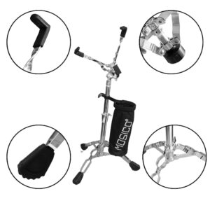 Mosico Snare Drum Stand Height Range 13.40-23 Inches For 10''-14'' Snare Drum With Drumstick Holder Snare Stand for Beginners