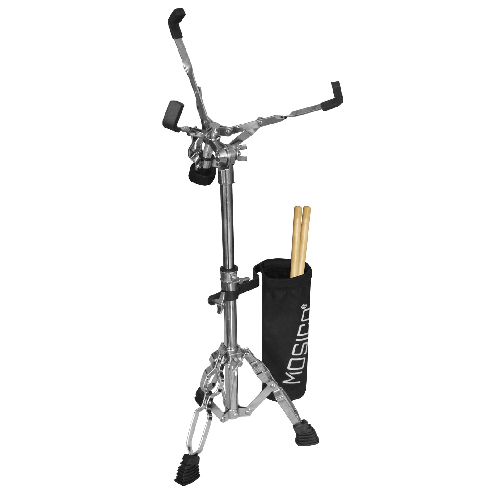 Mosico Snare Drum Stand Height Range 13.40-23 Inches For 10''-14'' Snare Drum With Drumstick Holder Snare Stand for Beginners