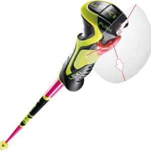 LEKI WCR Lite SL 3D Womens Ski Poles Pink 105cm (42in)