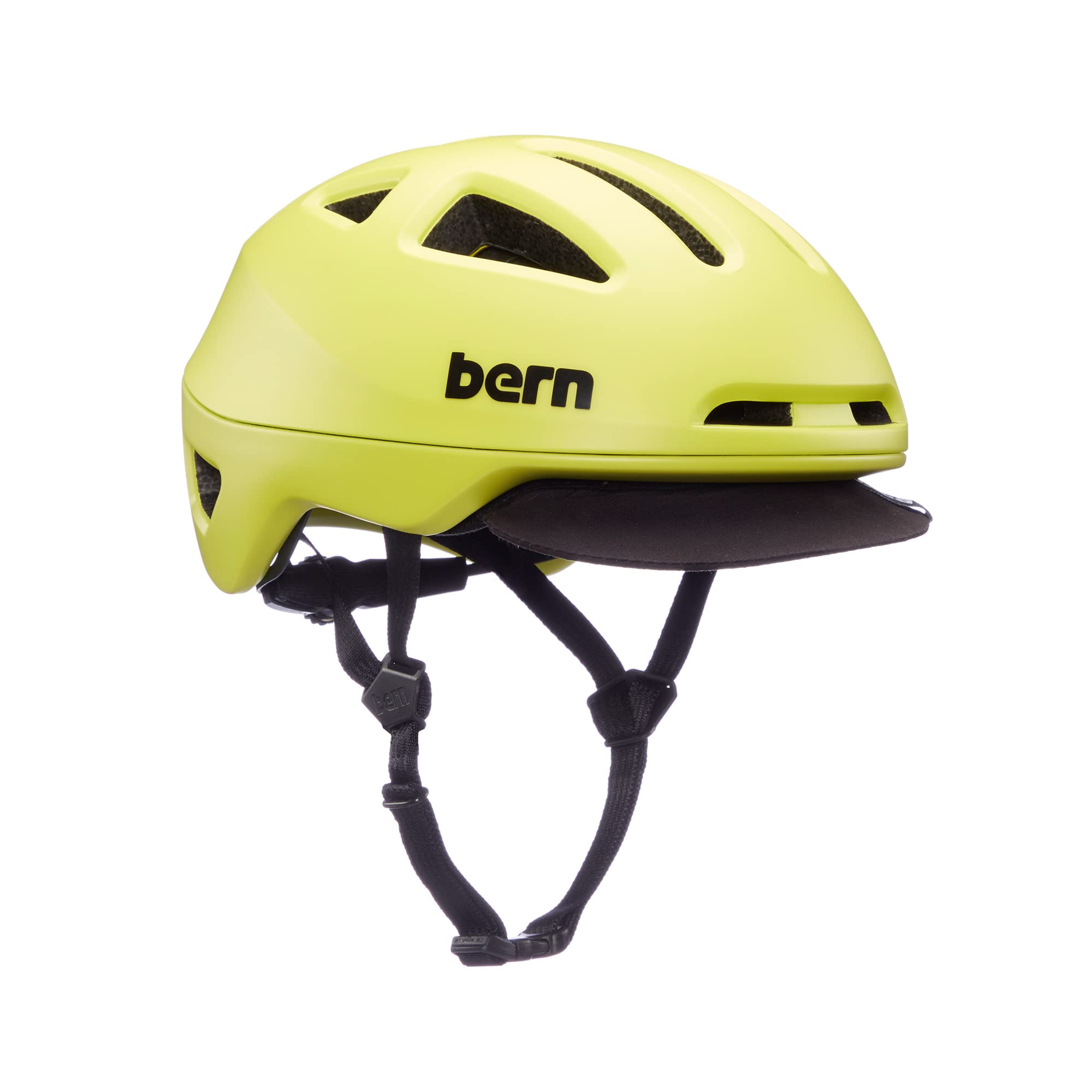 Bern Major Adult Bicycle Helmet, MIPS Rotational Impact Protection, Compass Dial-Adjusted Fit, MIPS Matte Lime, Large