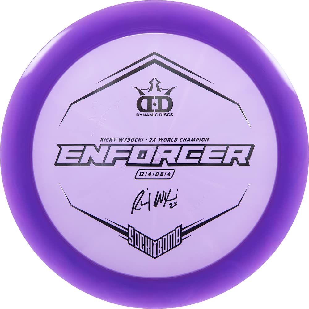 Dynamic Discs Limited Edition Ricky Wysocki Sockibomb Lucid Enforcer Distance Driver Golf Disc [Colors May Vary] - 173-176g