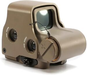 558 holographic red and green dot metal sight with quick release 20mm rail（tan