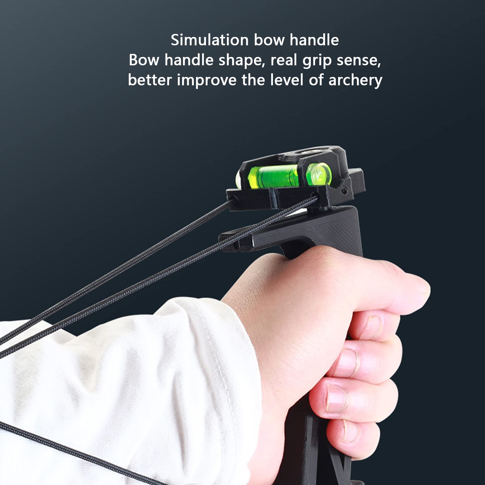 LBEC Archery Trainer, PLA Rugged Trainer with Bow Release Simulated Feel for recurve Bow