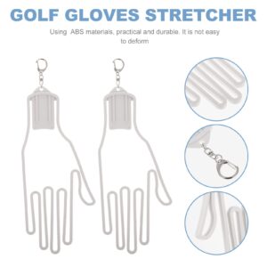 NOLITOY Gold Gloves Bracket Golf Gloves Rack 2pcs Golf Glove Holder Lovers Abs Forming Machine White Outdoor Golf Gloves Holder Keeper Gloves